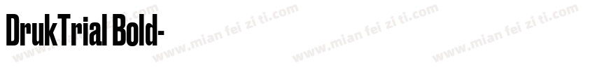 DrukTrial Bold字体转换